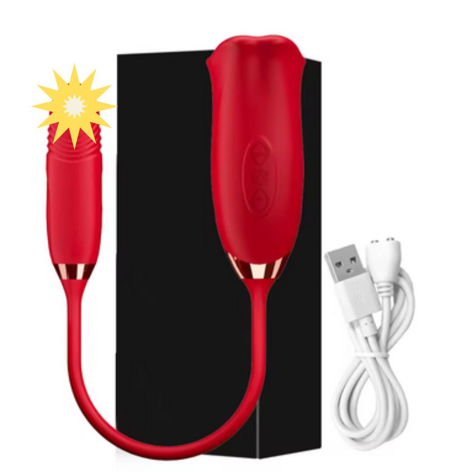 Beli 3 In 1 Mout Tongue Vibrat Thruster & Licking / Toy 3 in 1 Original - BeautyIDN Toys