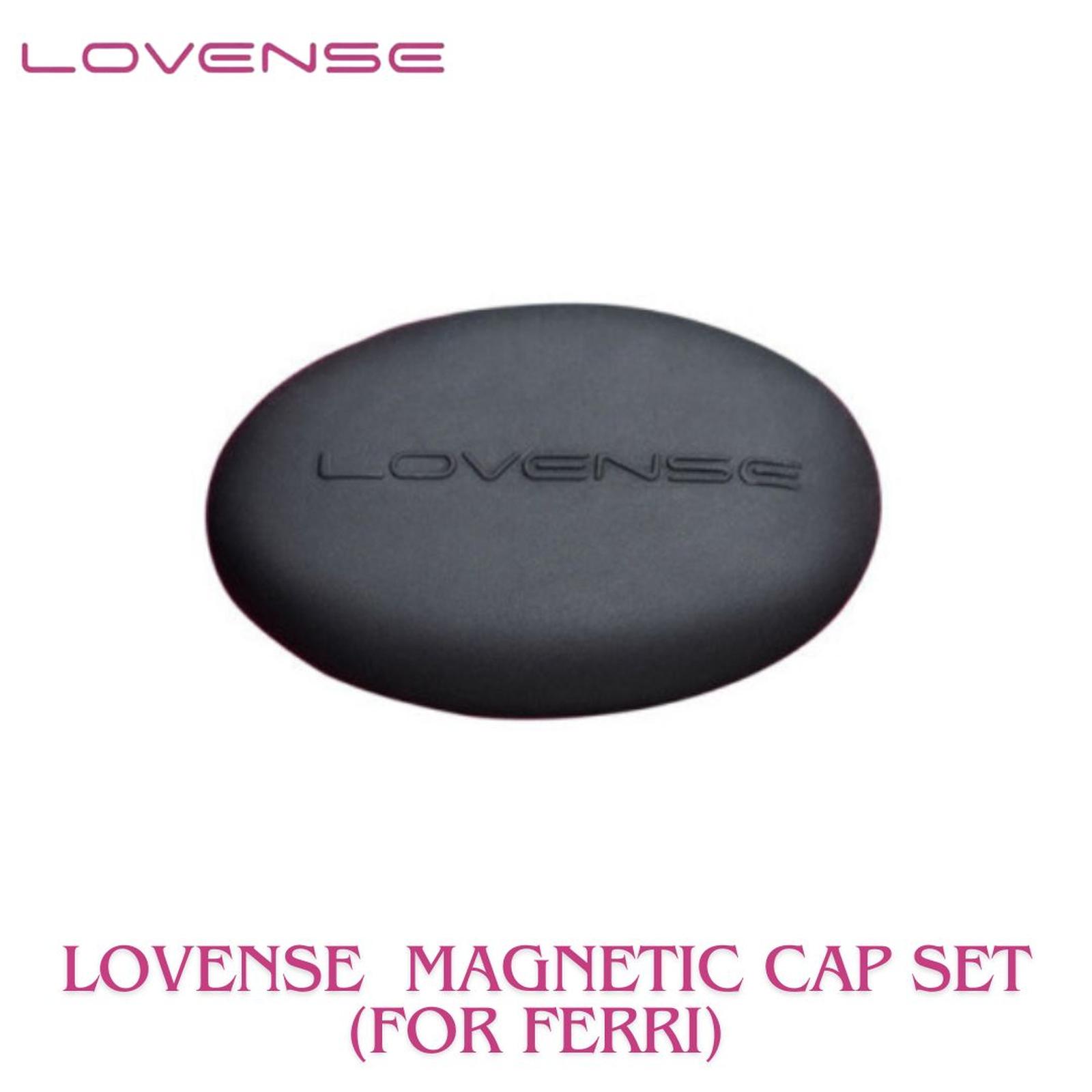 Beli Lovense Magnetic Cap For Ferri Set of 2 / Lovense Ferri Magnetic Cap / Accessories for Panty Vibrat Toys Black / Lovense Accessories Original - BeautyIDN Toys