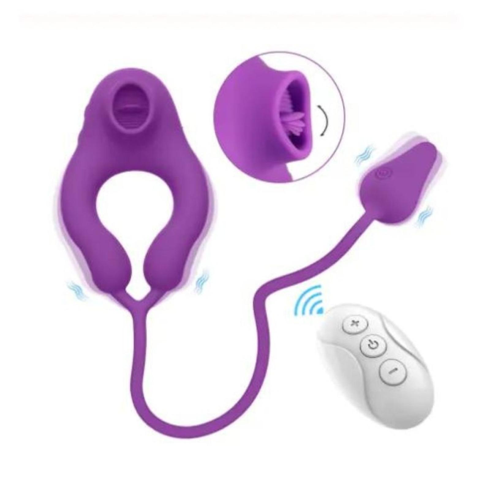 Beli Tracy Dog Love Bird Cock Ring Wireless Remote Control Tongue Licking Vibrate / Tracy Dog Cock Ring Remote Control Original - BeautyIDN Toys