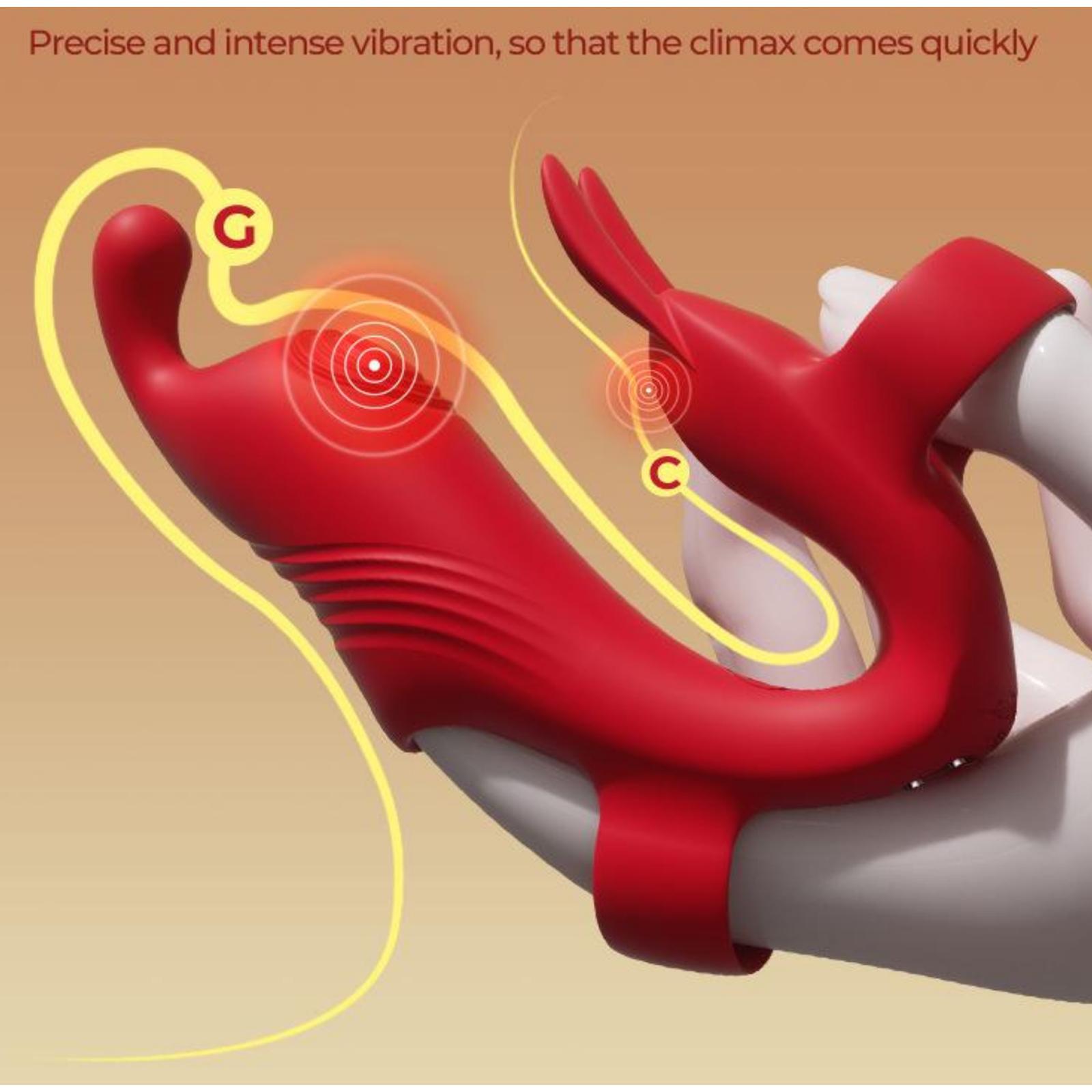 Beli Finger G Spot Massager Vibrate Sleeve / Vibrating Finger Sleeve Original - BeautyIDN Toys
