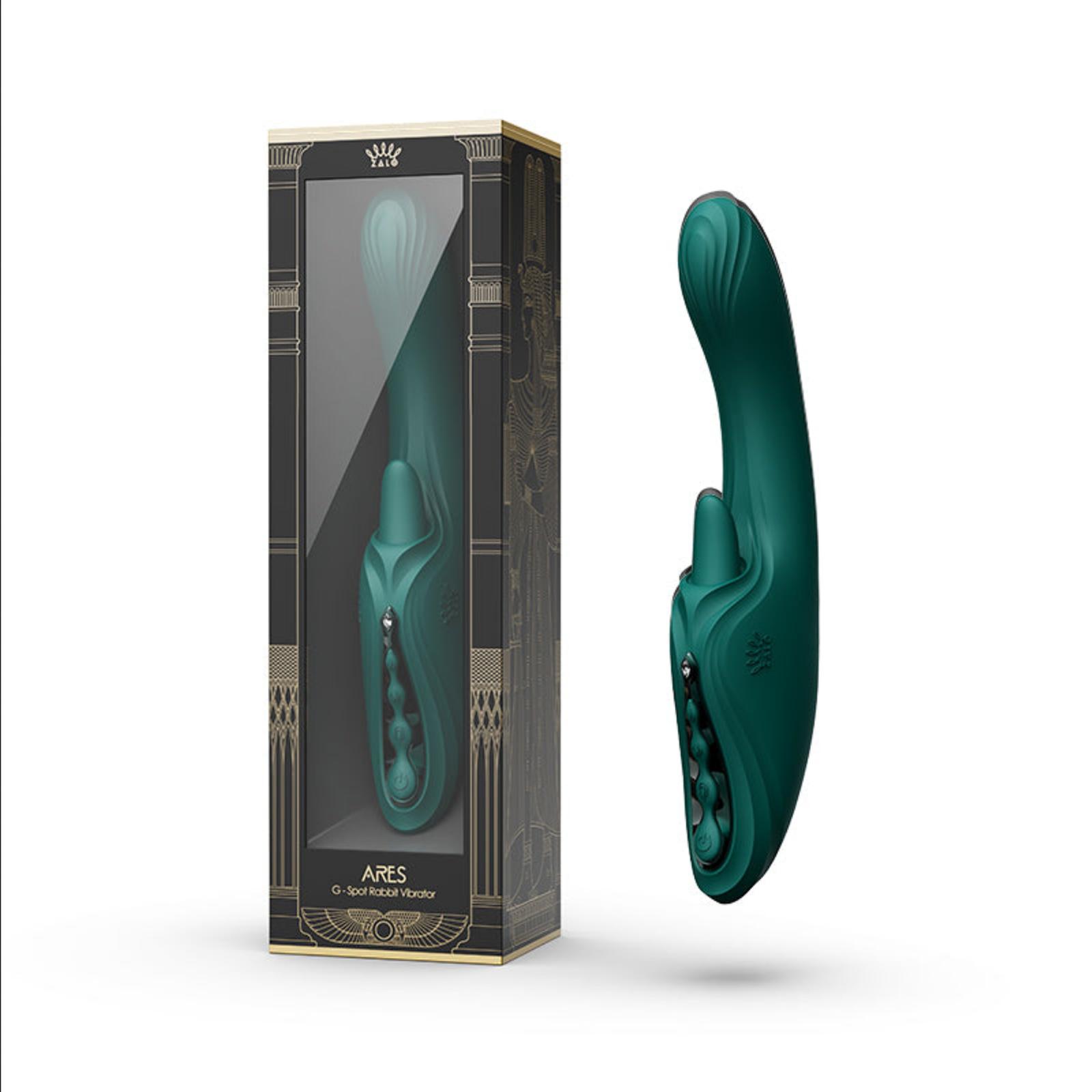 Beli ZALO ARES Rabbit Vibrate Dual-Head / Zalo Ares Rabbit Tongue Licking Vibrat & Heating Original - BeautyIDN Toys
