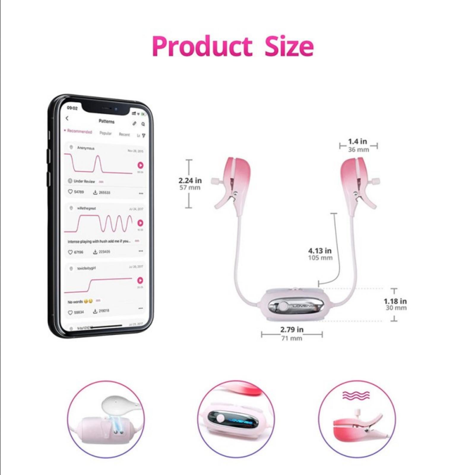 Beli Lovense Gemini Vibrat with App Control / Lovense-App Controlled Original - BeautyIDN Toys