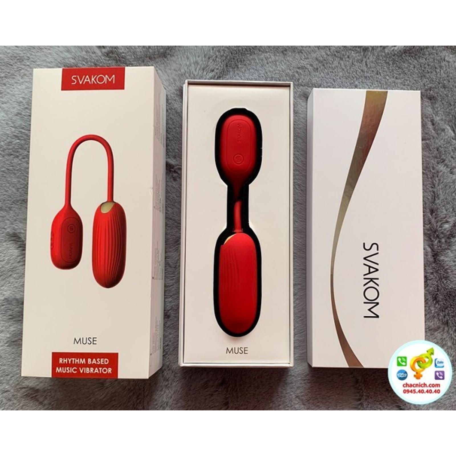 Beli Svakon Muse Vibrat / Svakom Rhythm Based Audio Vibrat / Svakom Muse Bluetooth Bullet Vibrate Original - BeautyIDN Toys